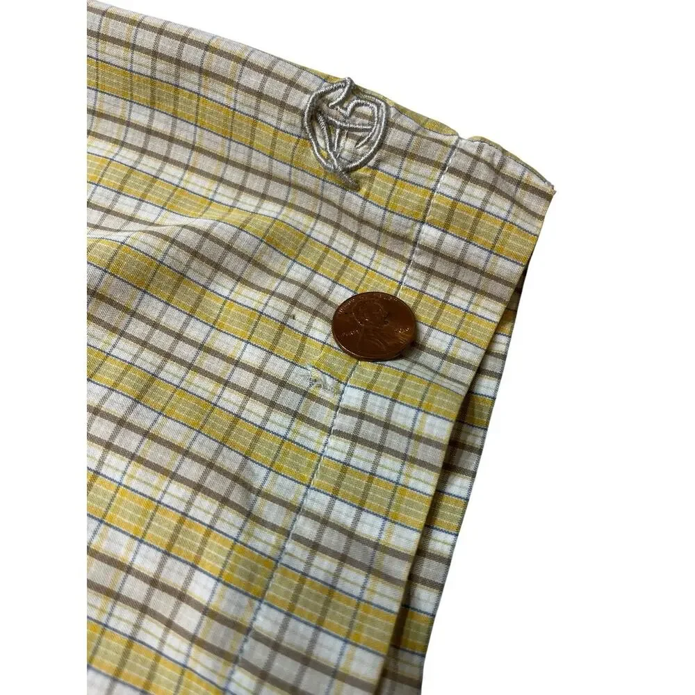 The North Face A5 Series Beige plaid button-up short sleeve shirt Men’s Size XXL